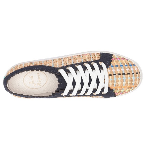 jack rogers // colorful woven lace-up sneakers - Picture 4 of 7